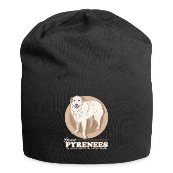 Chien de montagne des Pyrénées Propriétaire de chien Cadeau pour chien - Bonnet en jersey - noir - Devant