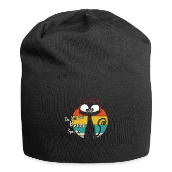 Die mit der Katze spricht - Jersey-Beanie - Schwarz - Vorne