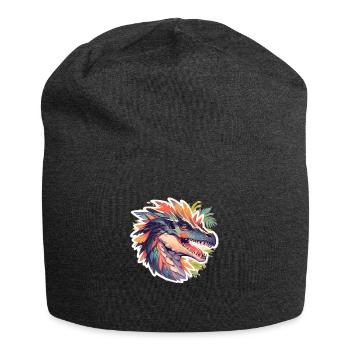 Dinosaurier Trex Dinos Dinosaurus Dino Baby - Jersey-Beanie - Anthrazit - Vorne