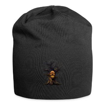 Crâne effrayant Halloween Design Crâne - Bonnet en jersey - noir - Devant