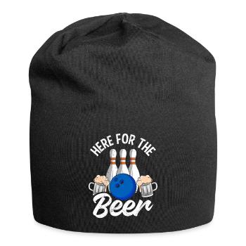 Bowling Pour la bière ici Amateurs de bière Bowlers - Bonnet en jersey - noir - Devant