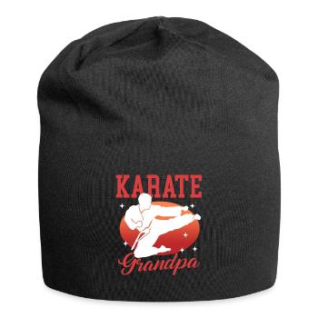 Karate Grandpa Martial Arts Martial Arts Gift - Jersey Beanie - black - Front