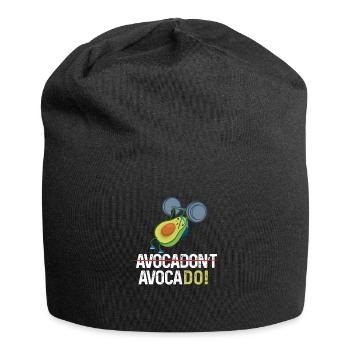 Avocadon't Avocado Trainingshirt Fitnesstraining - Jersey-Beanie - Schwarz - Vorne