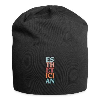 Beautician Cosmetics Makeup Gift - Jersey Beanie - black - Front