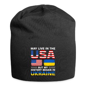 USA flag America Senegalese flag - Jersey Beanie - black - Front
