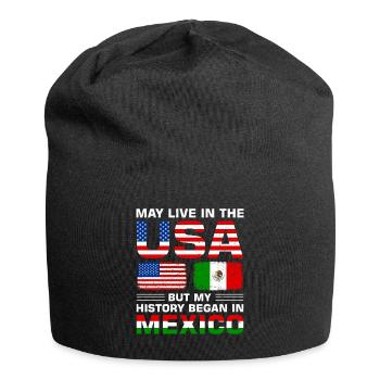 USA flag America Senegalese flag - Jersey Beanie - black - Front