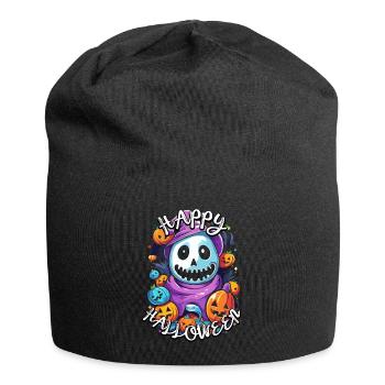 Happy Halloween Popart: Süßes, Saures und Spaß! - Jersey-Beanie - Schwarz - Vorne