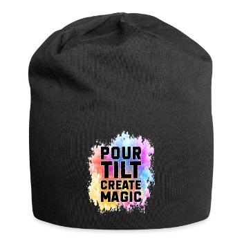 Peintre Toile Liquide Peinture Art Peinture - Bonnet en jersey - noir - Devant