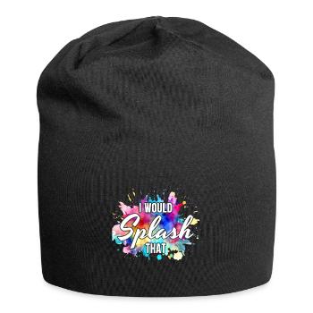 Peintre Toile Liquide Peinture Art Peinture - Bonnet en jersey - noir - Devant