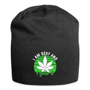 Grower, Cannabis, Marijuana, Weed, Weed, - Jersey Beanie - black - Front