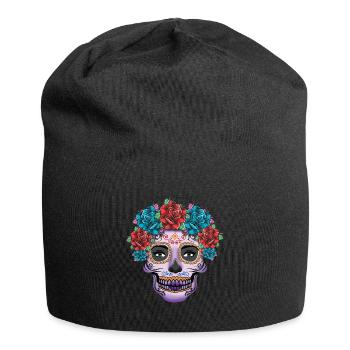 Dia De Los Muertos Day Of Dead Halloween Catrina - Jersey Beanie - black - Front