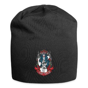 La Catrina Mexique Santa Muerte Muertos Jour des morts - Bonnet en jersey - noir - Devant