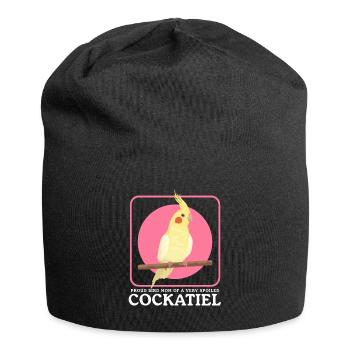 Cockatiel Maman Propriétaire Oiseau Cadeau Oiseau - Bonnet en jersey - noir - Devant