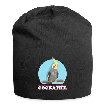 Cockatiel Maman Oiseau Oiseau Propriétaire Cadeau - Bonnet en jersey - noir - Devant