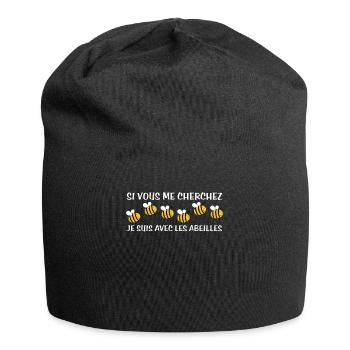 Cadeau agriculteur éleveur de abeilles - Bonnet en jersey - noir - Devant