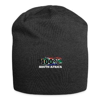 Südafrika - Jersey-Beanie - Anthrazit - Vorne