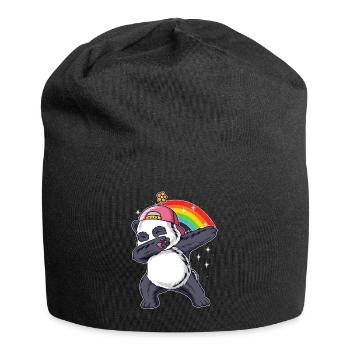 Dabbing Panda Panda Bär Freund Liebhaber Großer Panda - Jersey-Beanie - Schwarz - Vorne