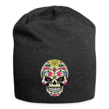 Dia De Los Muertos Day Of Dead Halloween Bone - Jersey Beanie - black - Front