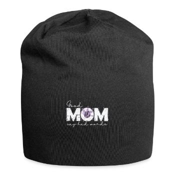 Bonne maman dit de mauvais mots Maman Fête des mères - Bonnet en jersey - noir - Devant