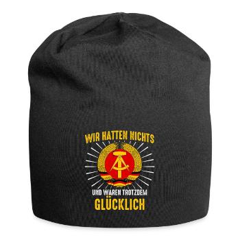 East Germany East Ossi GDR Homeland Eastern Bloc - Jersey Beanie - black - Front