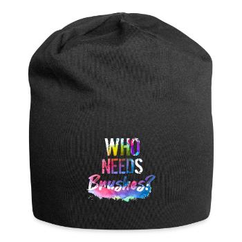 Maler Leinwand Flüssigkeit Malerei Kunst Farbe - Jersey-Beanie - Schwarz - Vorne