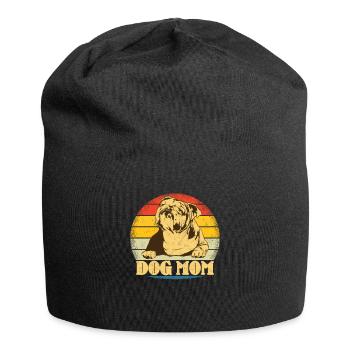 Chien Bulldog Dog Propriétaire Gechenkidee - Bonnet en jersey - noir - Devant