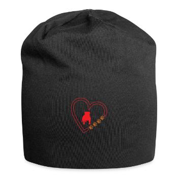 Chien Bulldog Dog Propriétaire Gechenkidee - Bonnet en jersey - noir - Devant