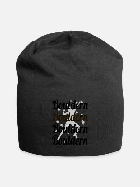 Bloc, bloc, escalade, bloc, bloc - Bonnet en jersey - noir