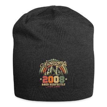 Vintage Birthday Gift 2008 - Jersey Beanie - charcoal grey - Front