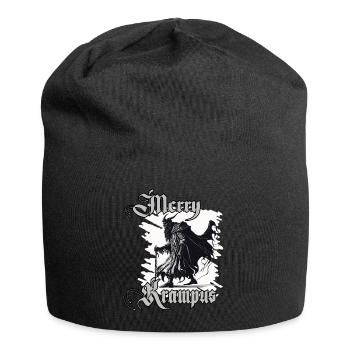 Horror Krampus T-Shirt Süddeutsch Weihnachtsmann - Jersey-Beanie - Schwarz - Vorne