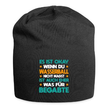 Wasserball Für Begabte Wasserballspieler Geschenk - Jersey-Beanie - Schwarz - Vorne