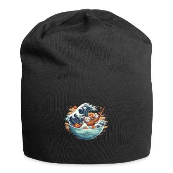 Kawaii Neko Ramen Amateurs de cuisine japonaise - Bonnet en jersey - noir - Devant