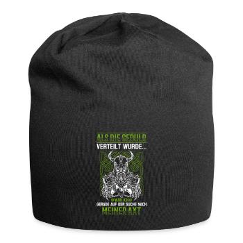 Als die Geduld verteilt wurde - Wikinger - Jersey-Beanie - Schwarz - Vorne