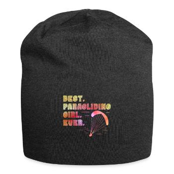 Gleitschirmfliegen Best Paragliding Girl ever - Jersey-Beanie - Anthrazit - Vorne