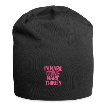 I'm Marie doing Marie things - Jersey Beanie - black - Front