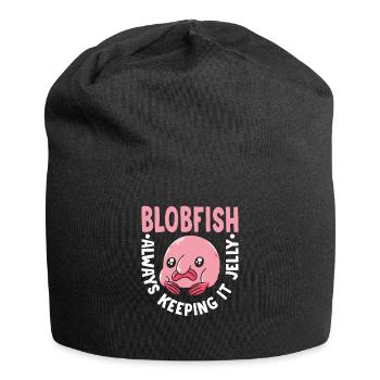 Blobfish Keeping It Jelly Blobfishes Besitzer - Jersey-Beanie - Schwarz - Vorne