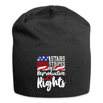 Feminist Stars Stripes & - Jersey-Beanie - Schwarz - Vorne