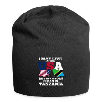 Tanzania - Jersey Beanie - black - Front