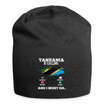 Tanzania - Jersey Beanie - black - Front