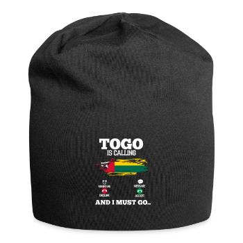 Togo - Jersey-Beanie - Schwarz - Vorne