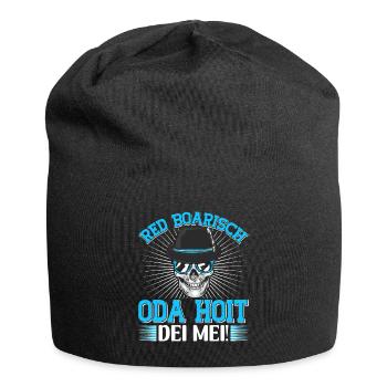 Bayern Red Boarisch oda Hoit dei Mei Bayerisch - Jersey-Beanie - Schwarz - Vorne