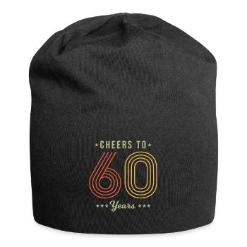 60th Birthday Vintage - Cheers to 60 Years - Jersey Beanie - black - Front