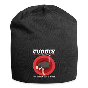 Ostrich Bird Ostrich Lover Ostriches Gift - Jersey Beanie - black - Front
