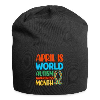 Autism Autistic - Jersey Beanie - black - Front