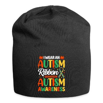 Autism Autistic - Jersey Beanie - black - Front