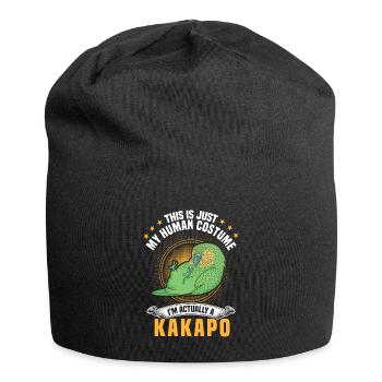 Kakapo costume flightless parrot - Jersey Beanie - black - Front