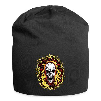 Smoker 2 Anzeigen - Jersey-Beanie - Schwarz - Vorne