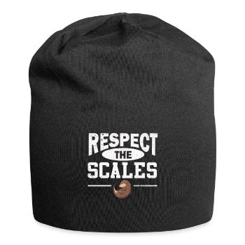 Pangolin lovers respect the scales - Jersey Beanie - black - Front