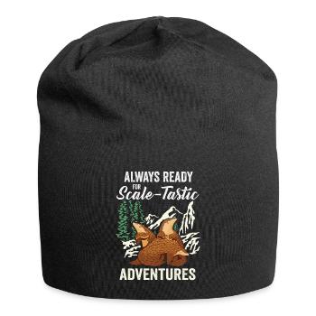 Scale-tastic Adventures Pangolins Lover Pangolin - Jersey Beanie - black - Front
