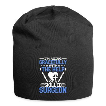 Erfahrener Plastischer Chirurg Chirurgischer - Jersey-Beanie - Schwarz - Vorne